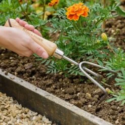 Kent & Stowe Handgrubber 3 Zinken -Gartengeräte Geschäft 4260376734831 4550 A 01